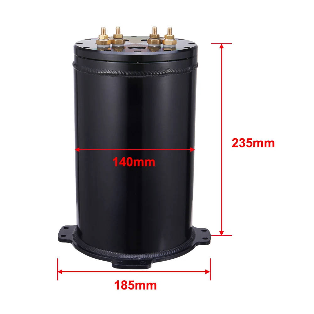 Kyostar Universal Aluminum 8AN Ports 2.8 l fuel surge tank