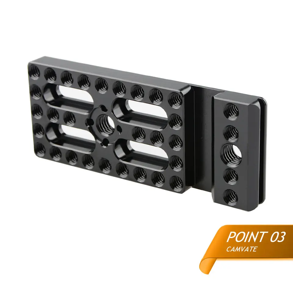 placa de base da câmera com montagem