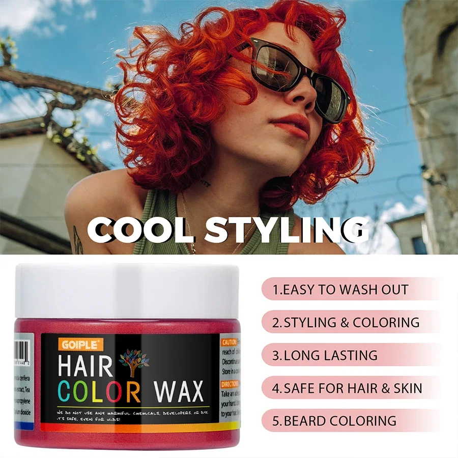 Valentine's Day Temporary Hair and Beard Color Wax