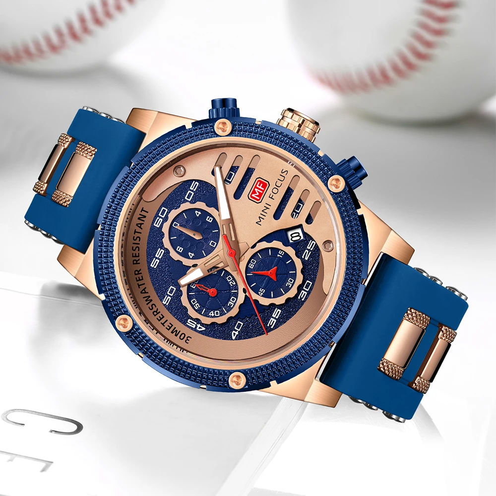 MINI FOCUS quartzhorloge voor heren Waterdicht_voghion.com