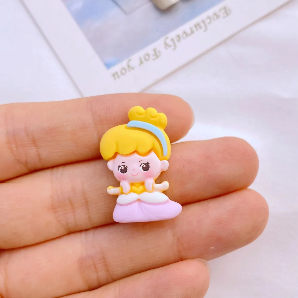 10 new cute Kawaii cartoon mermaid princess girl series resin scrapbook Diy jewelry hairpin accessories decoration process resin hairpin accessories,resin jewelry accessories