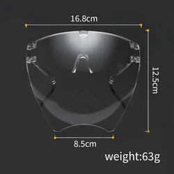 Full Face High-Definition Transparent Anti-Fog Protective Mask with High Transparency Goggles (1PCS)