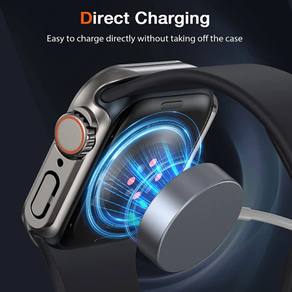 Premium Glass & Protective Case for Apple Watch - Ultra-Durable Bumper & Screen Protector Cover