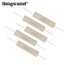 10Pcs/Lot 10W Cement resistance 0.1 - 1K ohm 0.5R 1R 10R 100R 0.22 0.33 1 1.8 2 2.2 5 10 15 100 470 1K ohm Cement resistor