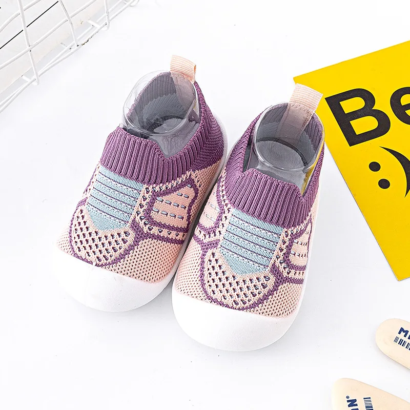 Baby Shoes Anti-slip Breathable Infant Crib Floor Socks with Rubber Sole for Children Boys Mesh Shoes Soft Bottom Baby Girl 아기신발