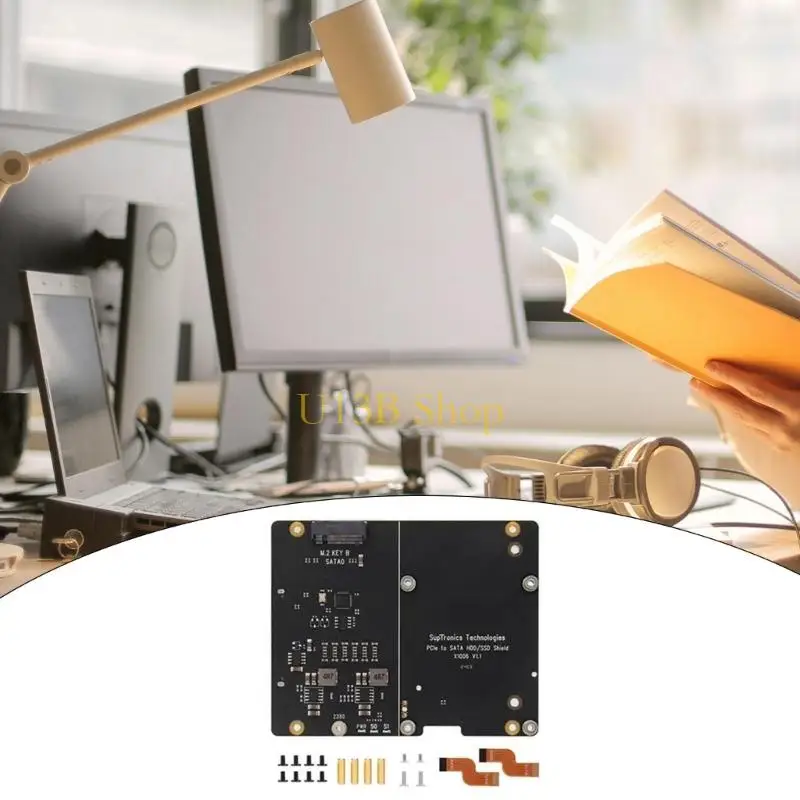 U13B X1006 PCIe Expansion Board for 2.5" Disk and M.2 Key B 2280 SSD Fast Speed