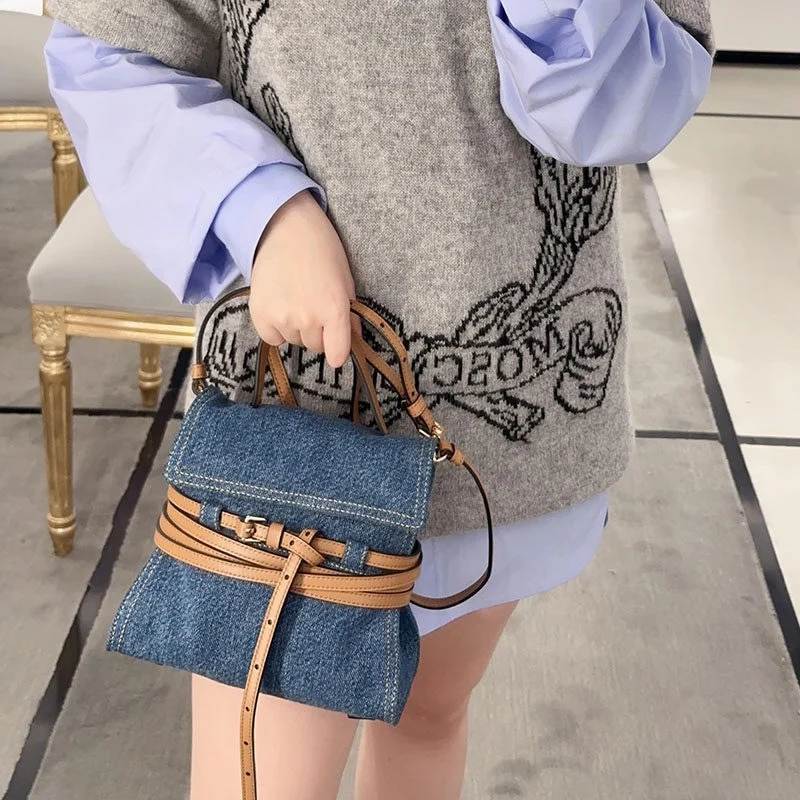 2024 New Cowboy Small Bag Female Europe and the United States Wind Fashion Single Shoulder Crossbody Armpit