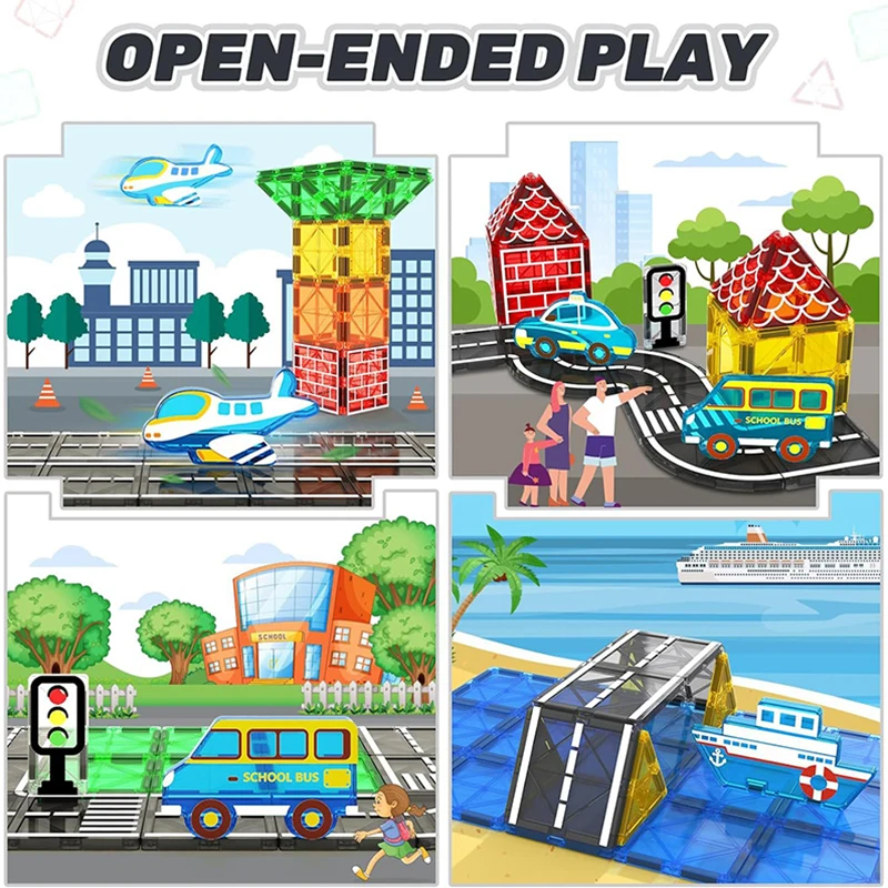 Magnetic Tiles Building Set for Kids