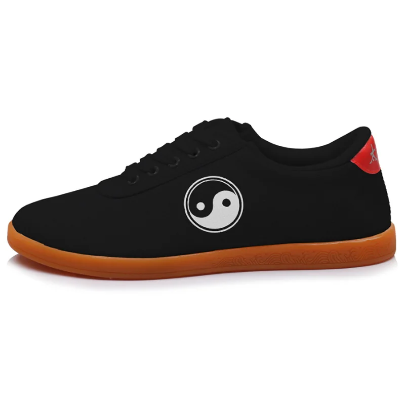 USHINE Hot Canvas Tai Chi Tendon Boots Good Quality Martial Arts Shoes Soft Bottom Practice Kung Fu Shoes Wingchun