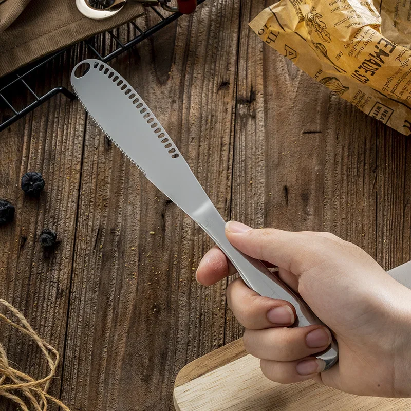 Butter Knife Cheese Knife Multifunction Stainless Steel Butter Knife Cheese Jam Spreaders