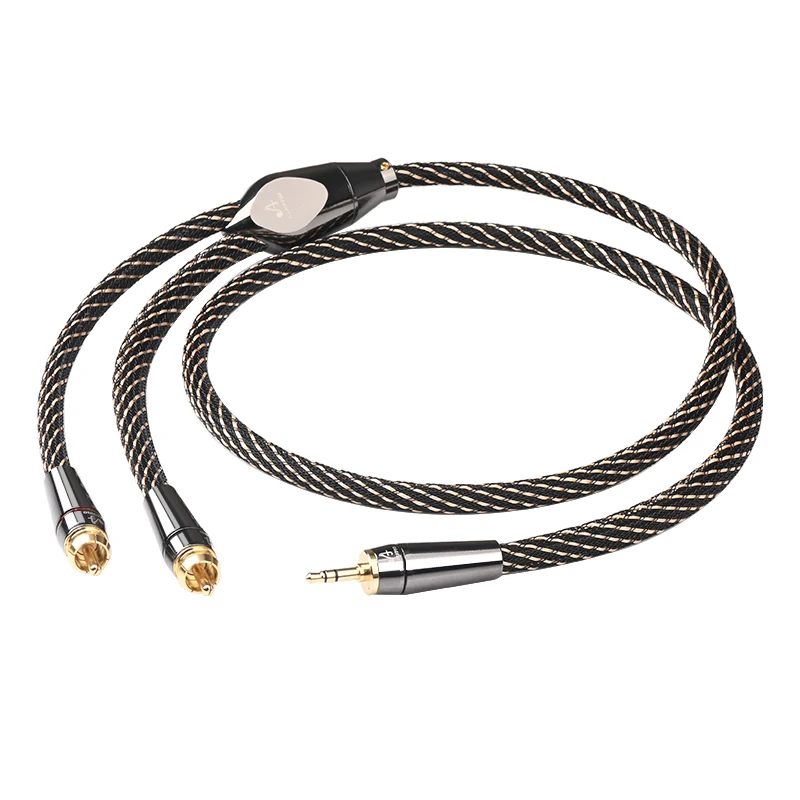Premium HiFi Stereo Audio Cable - 3.5mm to Dual RCA Connection
