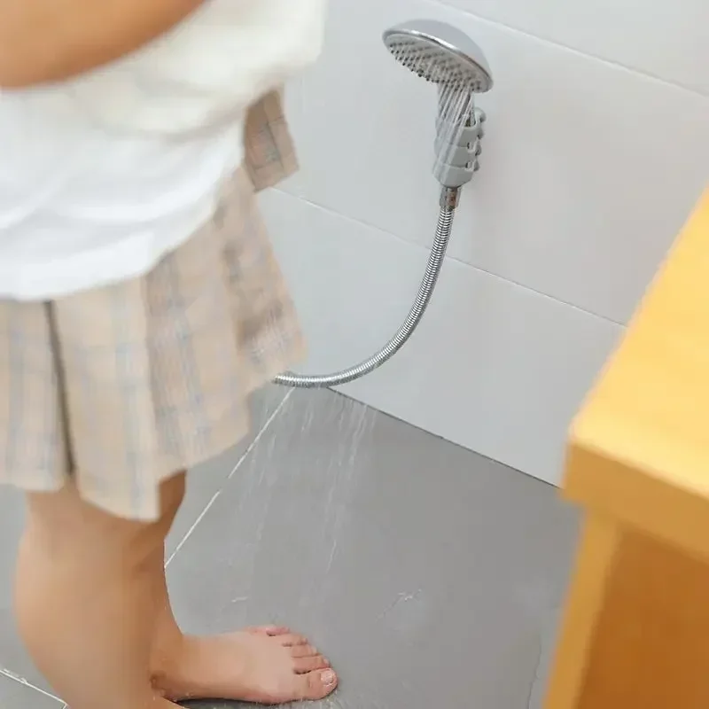 Caterpillar Shower Suction Cup Bracket Free Perforation Fixed Bathroom Sprinkler Net Red Shower Suction Cup Bathtub Accessories