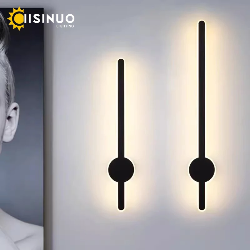 Minimalist linear Wall Sconces Bedside Lighting Fixtures Mirror Vanity Mounted Lamp for Home Indoor Bedroom Living Room Corridor
