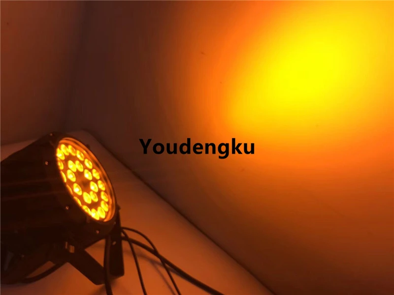 8 pieces night club outdoor lights waterproof par led dmx 24x18w rgbwa uv outdoo