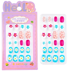 Kids Cartoon Pattern False Nails Set - Cute Kawaii Acrylic Press-On Nails (TD132-02)