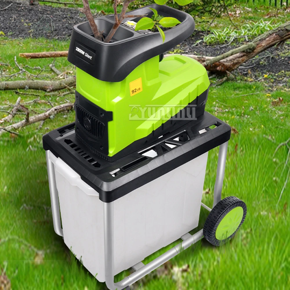 220V 2800W high power Desktop electric breaking machine electric tree branch crusher electric pulverizer garden tool 6