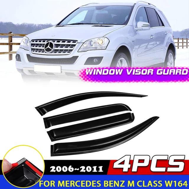 For Mercedes Benz ML class W164 ML350 2007-2011 Window Visor Car Rain  Shield Deflectors Awning