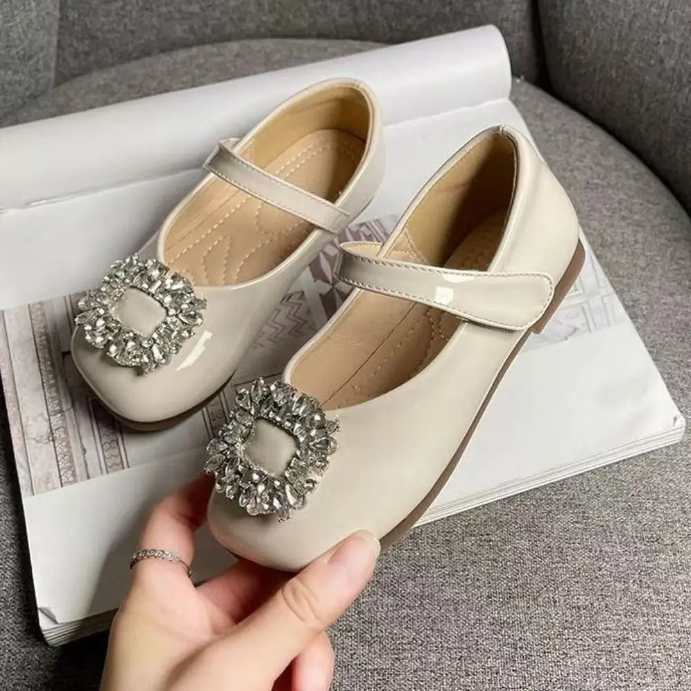 PU Children Leather Shoes Mary Jane Shoe Lightweight Kids Shoes Soft Soled Slip-on Style Girl Princess Shoe for Girl