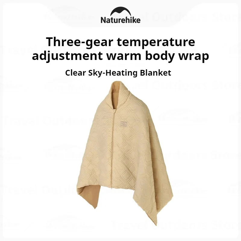 Naturehike Heated Blanket Outdoor Wearable Warm Shawl Camping Electric Portable Sleeping Quilt USB Charging Winter Thickening