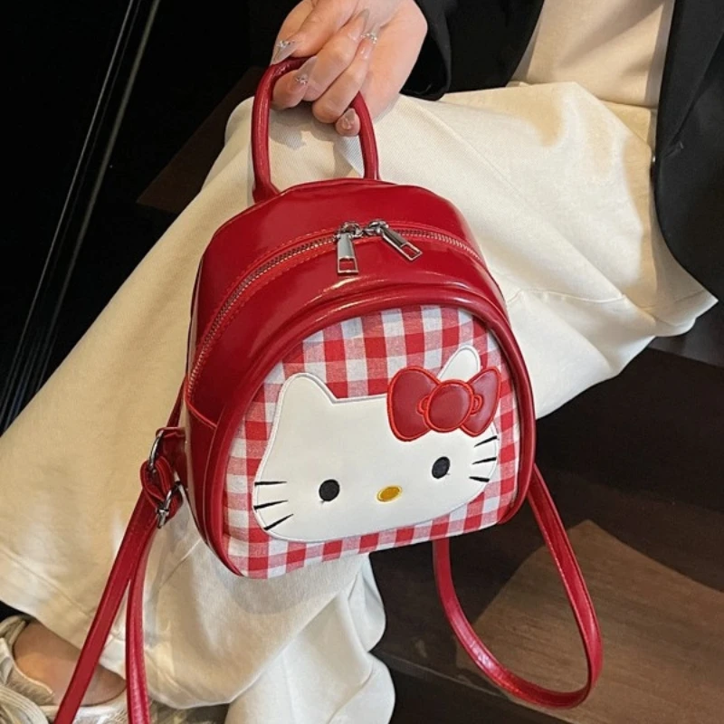 2025 Nuovo stile Kitty Mini borsa a tracolla Borsa da donna Alla moda Carino Versatile Borsa a doppia tracolla Design del fumetto di fascia alta 5