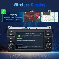 Autoradio STWEI Linux avec CarPlay sans fil, Android Auto, radio FM, Bluetooth, lecteur multimédia pour BMW Série 3 E46 M3, lecteurs vidéo pour voiture 4