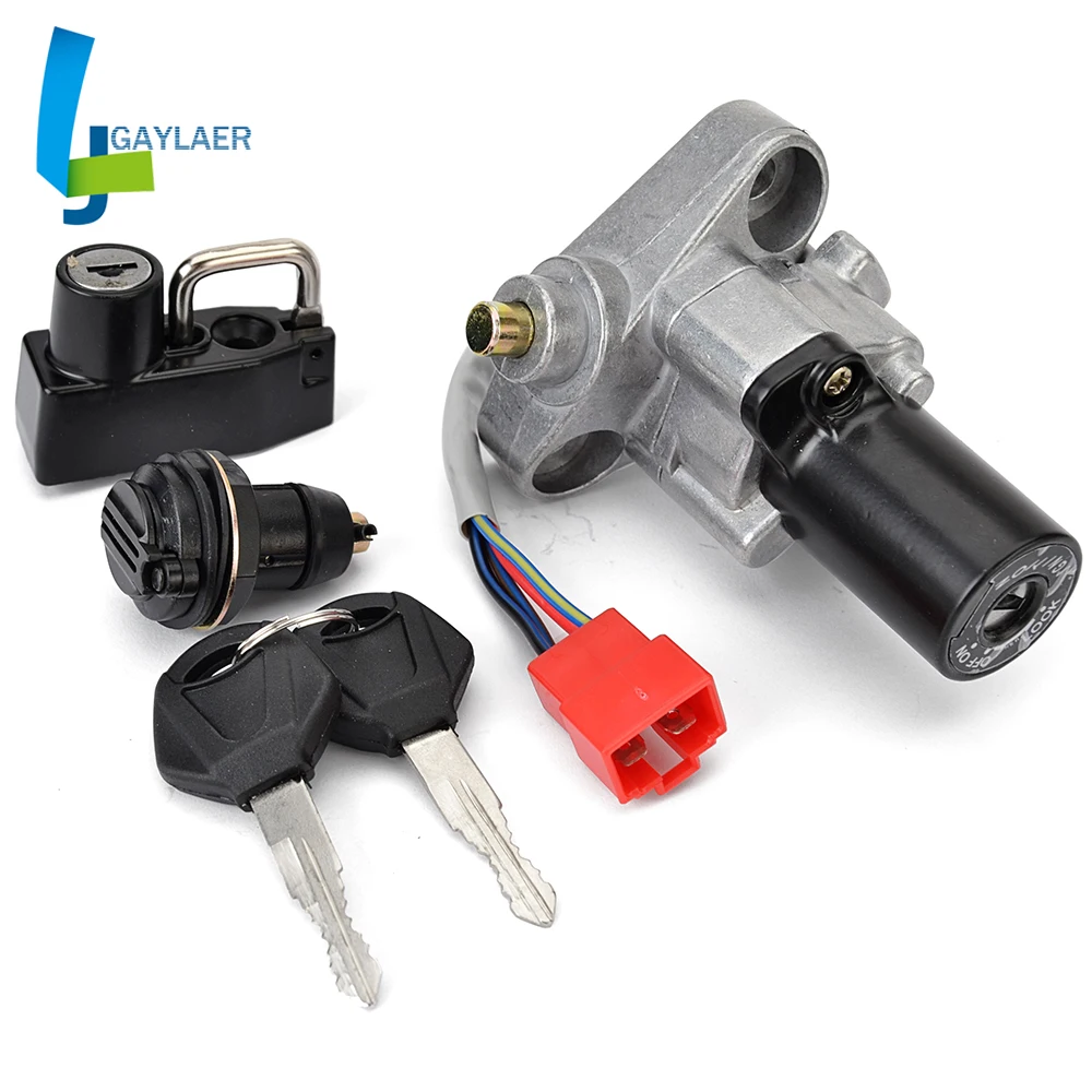 

Ignition Switch Fuel Gas Cap Seat Lock Key Set for Yamaha Drag Star XVS250 XVS125 XVS400 XVS650 4TR-82021-00