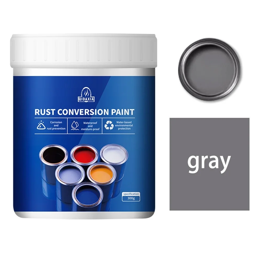 Фарба для перетворення іржі Водонепроникна фарба для залізних дверей Запобігання металевою іржі Відремонтована фарба для видалення іржі в кольорі Антикорозійна фарба