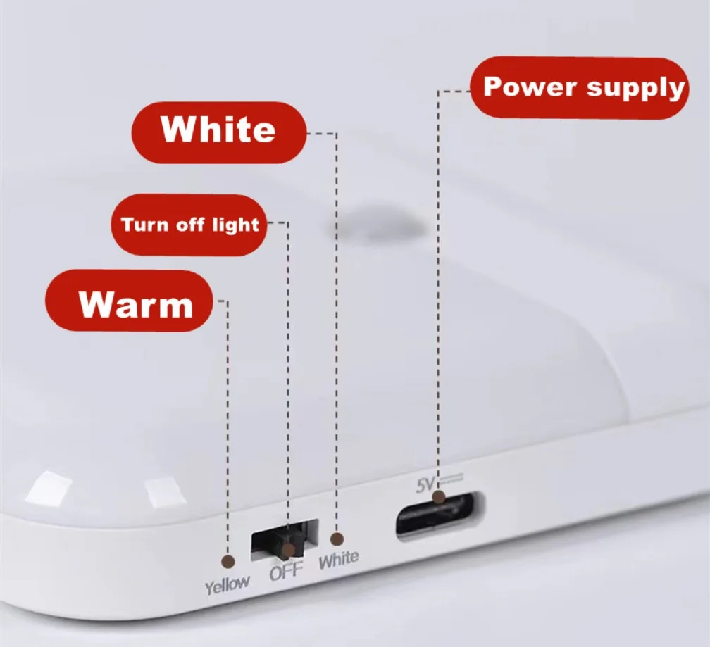 PIR Motion Sensor LED Night Light USB Rechargeable Night Lamp Wireless Closet Light For Kitchen Cabinet Staircase Wardrobe Lamp