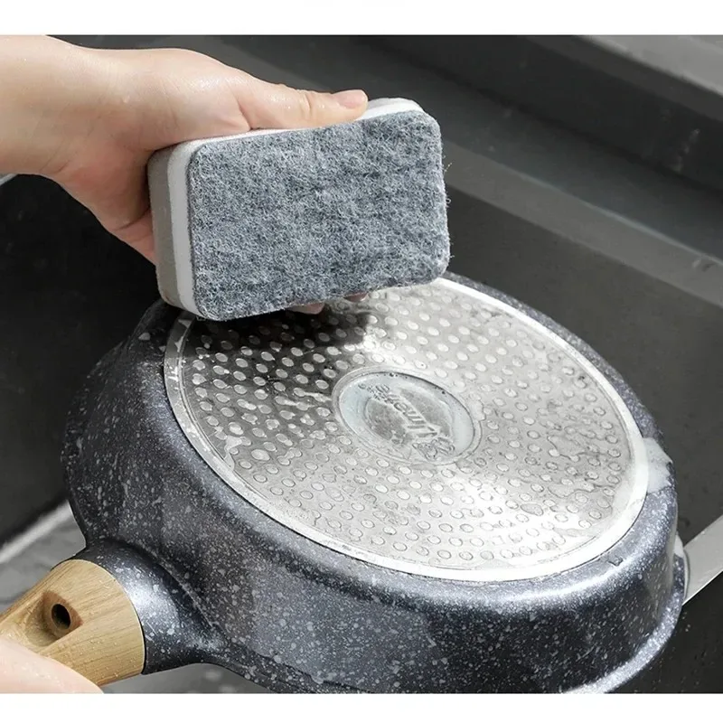 Double Sided Sponge Pot Cleaning and Maintenance, Washing, Household Washing Pads, Tools, Brushes, Convenient and Practical
