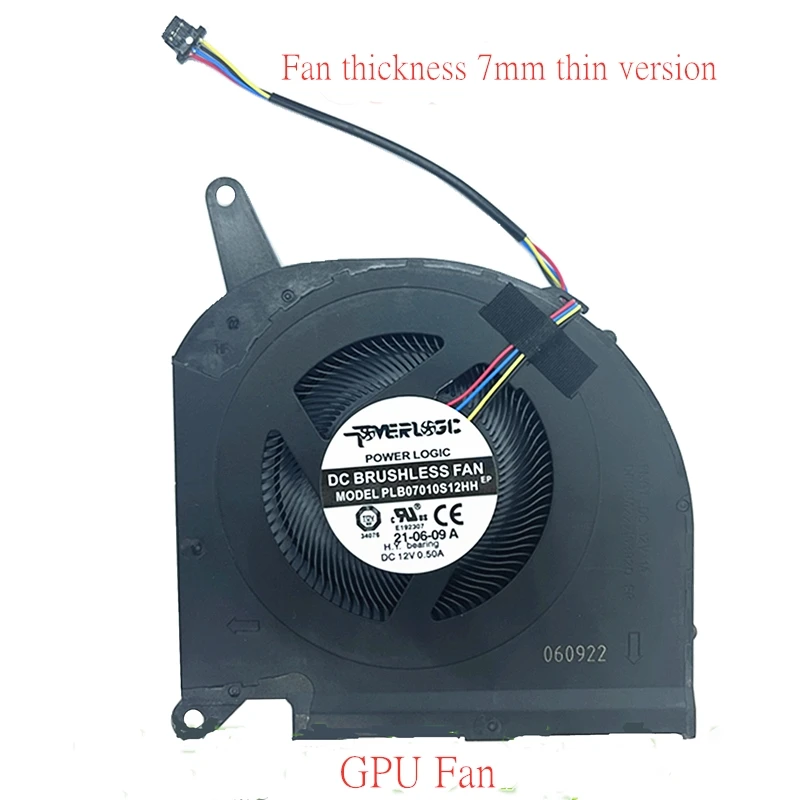 Ventilador de Refrigeração Original para Gigabyte Novo Original Aero15g 17g 17p 2023 Rx5l Rp77xb Rp75xa Rp75xc Aero17 Rp75w Rp7 Rx7g Rx5g 12v mm - Imagem 3