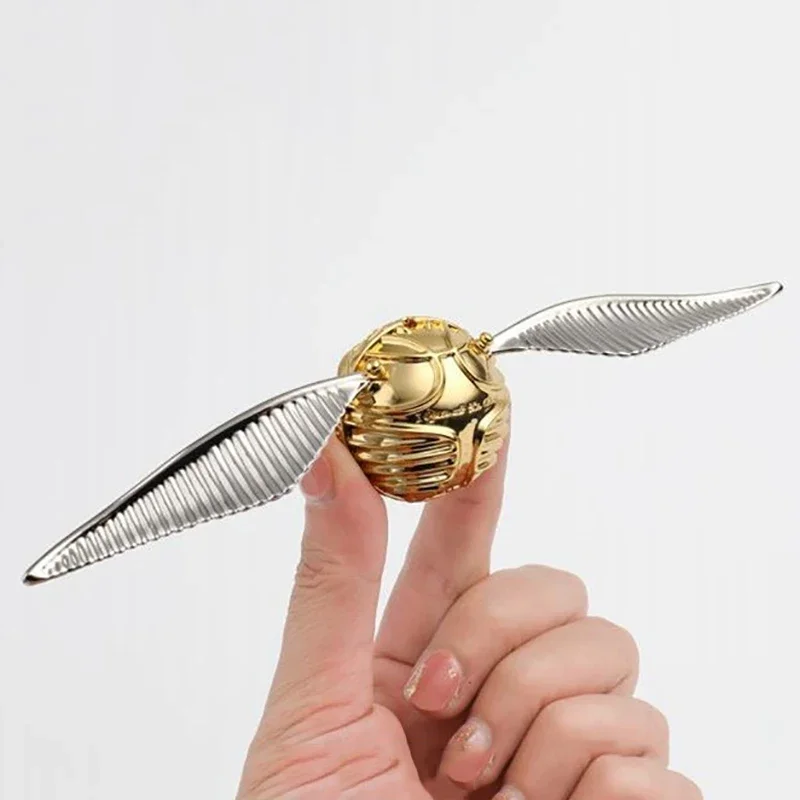 Proposal Ring Box Gold Snitch Wedding Wings Ring Boxes Luxury Gold Metal Jewelry Mystery Box Surprise Organizer for Small Things