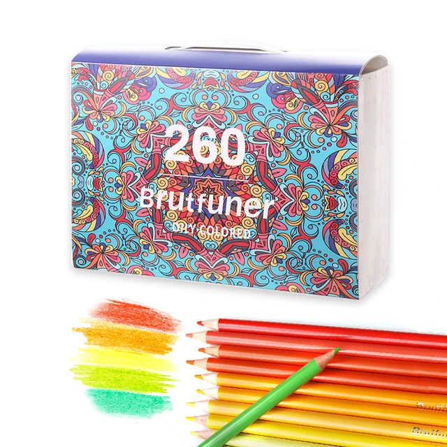 Brutfuner-Kit de crayons de couleur pour dessin, fournitures