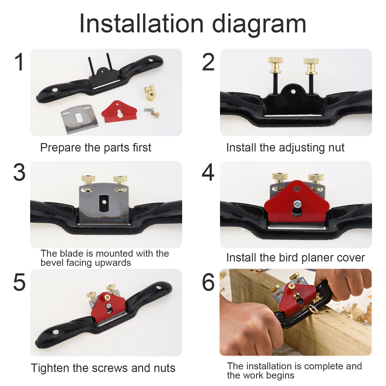 Metal Hand Plane Blade Adjustable SpokeShave Attachments for Woodworking Wood Carpenter Wood Carver woodworking hand tools wood trimming tool