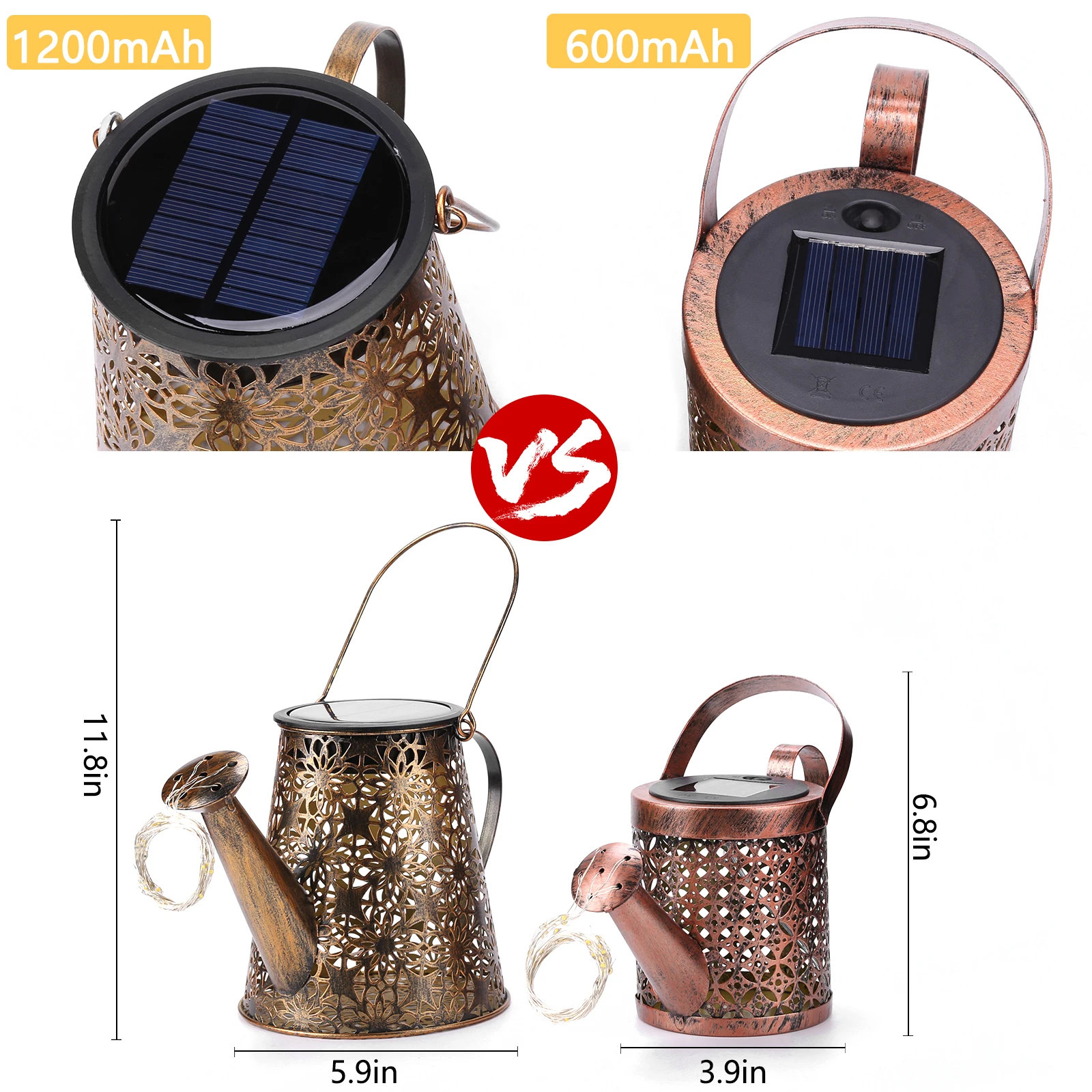 Solar Garden Lights Outdoor Solar Powered Waterproof Decorative Kettle Art Lamp Waterproof IP65 with Installed Light String best solar lights