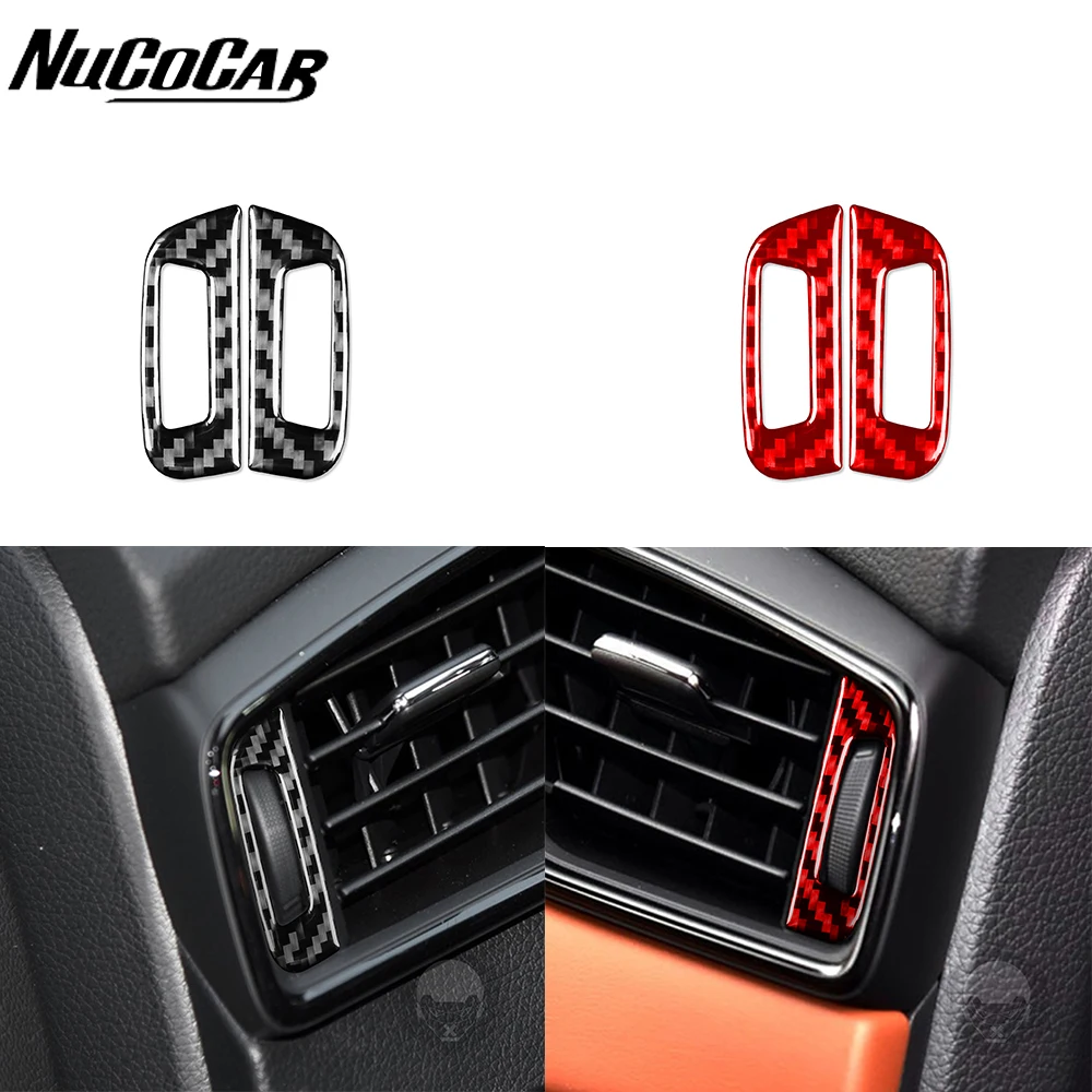 

For Nissan X-Trail Rogue T32 2013-2021 Carbon Fiber Dashboard Air Conditioning Vents Car Interior Accessories Decorative Sticker