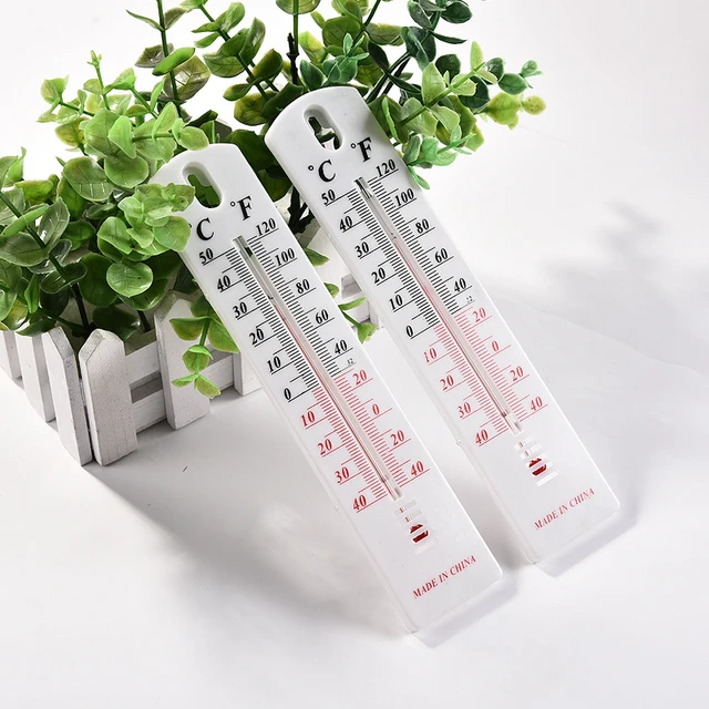 2Pcs Wall Thermometer Indoor Outdoor Hanging Garden Greenhouse House Office  Living Room Kitchen Decoration