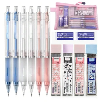 Deluxe 13-Piece Mechanical Pencil Set with Leads & Erasers 1