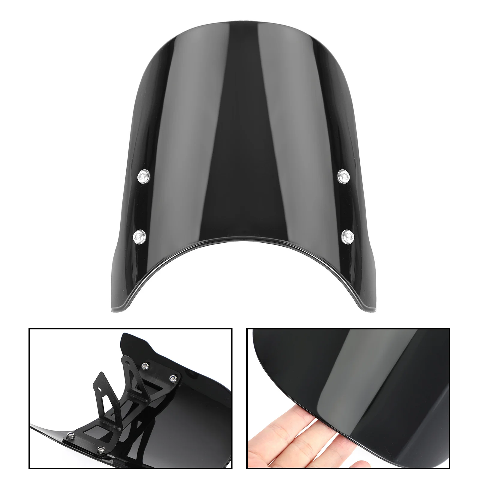 

Artudatech ABS Motorcycle Windshield WindScreen fit for HONDA CB650R 2018-2020