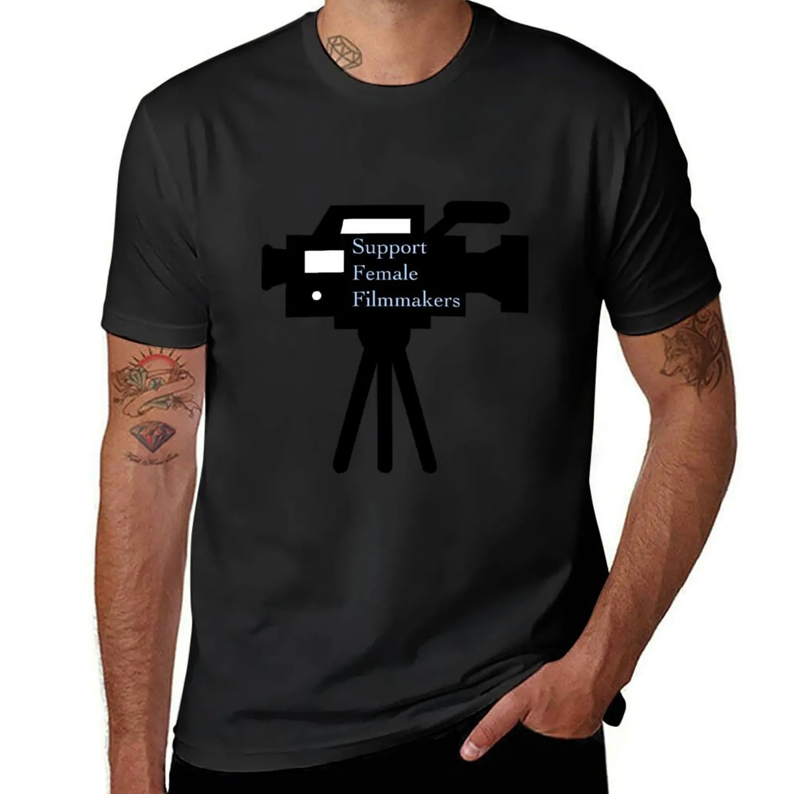 

Support Female Filmmakers T-Shirt quick drying boys animal print mens graphic t-shirts funny