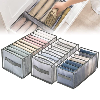 Closets Clothes Organizer Pants Jeans Storage Box Cabinet Organizer Drawers Underwear Socks T-Shirt Wardrobe Storage Organizers
