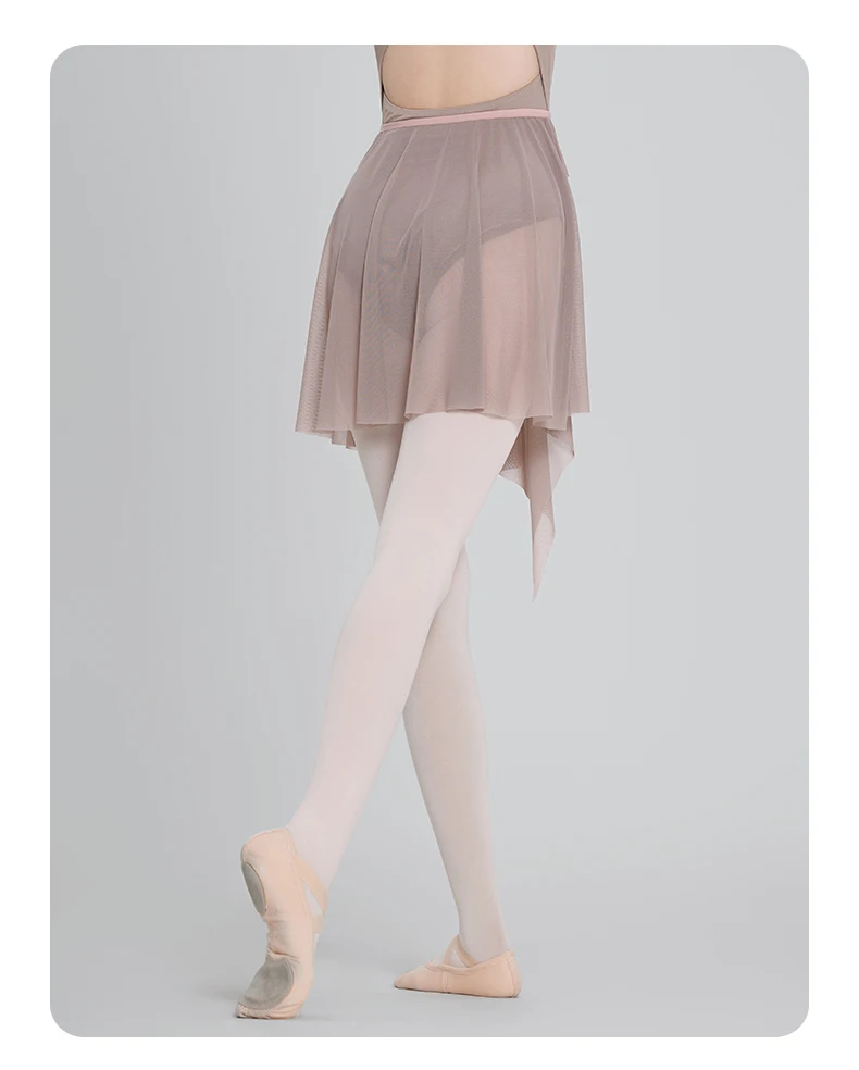 Frauen Ballett Rock Unregelmäßige Gaze Rock Kurze Ballett Tutu Skate Rock Weiche Mesh Rock Erwachsene Ballerina Tanzen Tüll Röcke – Detail 8
