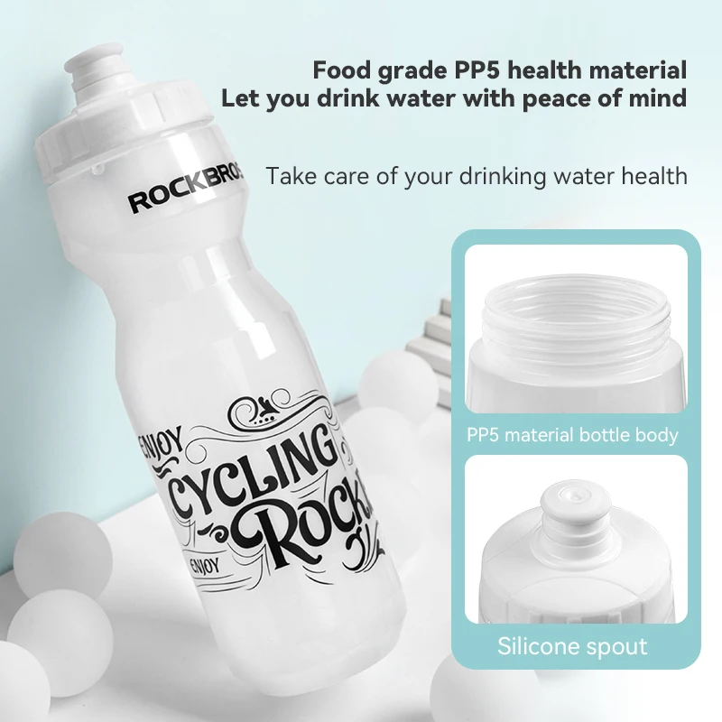 ROCKBROS Bicycle Bottle MTB Road Bike Water Bottle Outdoor Sports Plastic Portable Large Capacity Drink Cycling Water bicycle water bottle