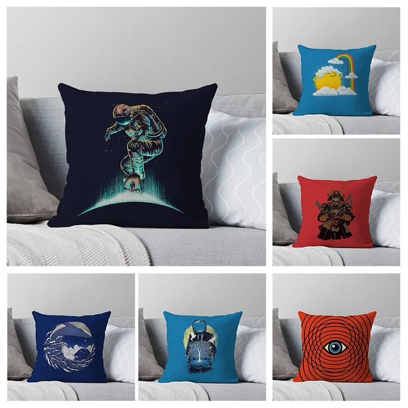 

Bedroom Living Room Sofa Bed Decoration Home Pillowcase Abstract Pattern Decoration Cushion Cover
