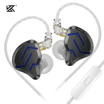 KZ ZSN Pro 2 Hybrid Drive 1BA+1DD In Ear Metal Earphones HIFI Bass Headset Monitor Earbuds Sport Noise Cancelling Headphone 11