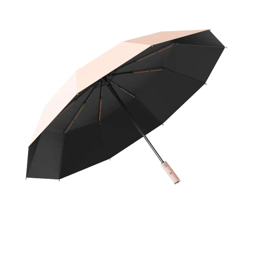 Outdoor Fan Umbrella Rechargeable Uv Blocking Fan Umbrella with 3 Adjustable for Sun Waterproof Windproof for Sun