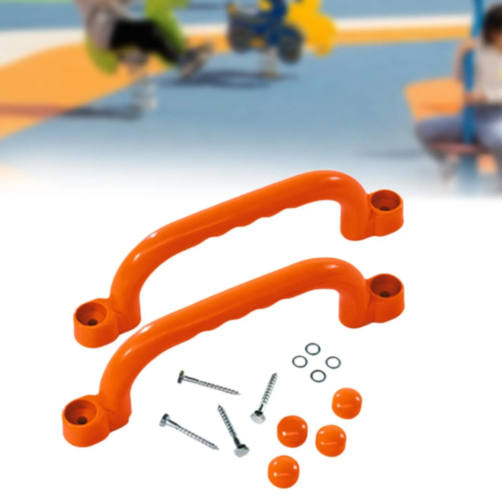 2x Playground Accessories Swing Set Attachments Multipurpose Playhouse Grab Handle Bar for Park Tree House Climbing Outside