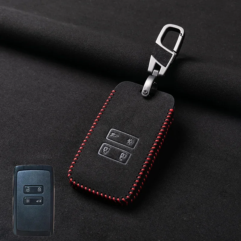 Premium Leather Car Key Cover - Smart Remote Fob Case