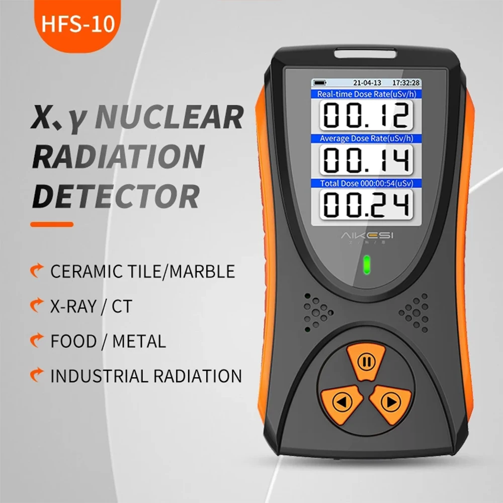 Hfs-10 Geiger Counter Rilevatore Di Radiazioni Nucleari Rilevatore Di Raggi X Beta Gamma Contatore Geiger Tester Dosimetro Batteria Al Litio
