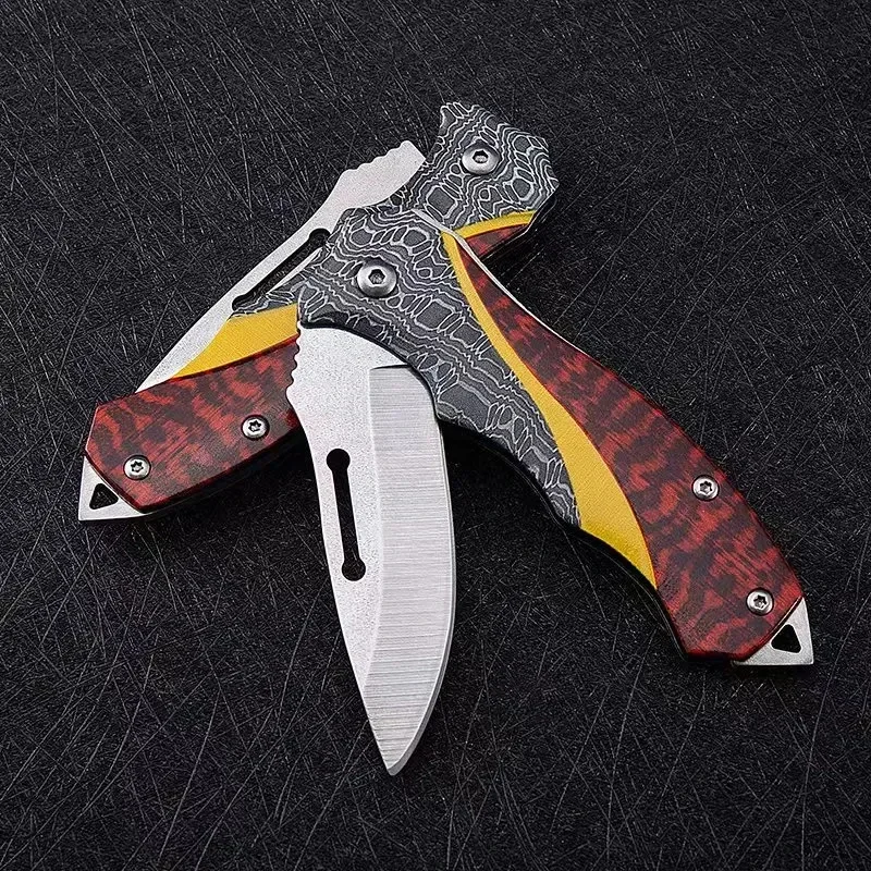 Folding Knife High Hardness Multifunctional Folding Pocket Knife Household Outdoor Hunting Fishing
