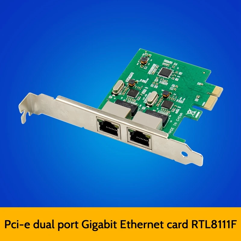 

PCIE X1 RTL8111F Двухпортовая гигабитная Ethernet-карта 8111F ASM1082E чипсет фильтр PCIE компьютер 1000M сетевая карта